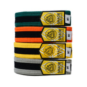 Gracie Humaita Youth Color and Black Strip Jiu Jitsu Belt
