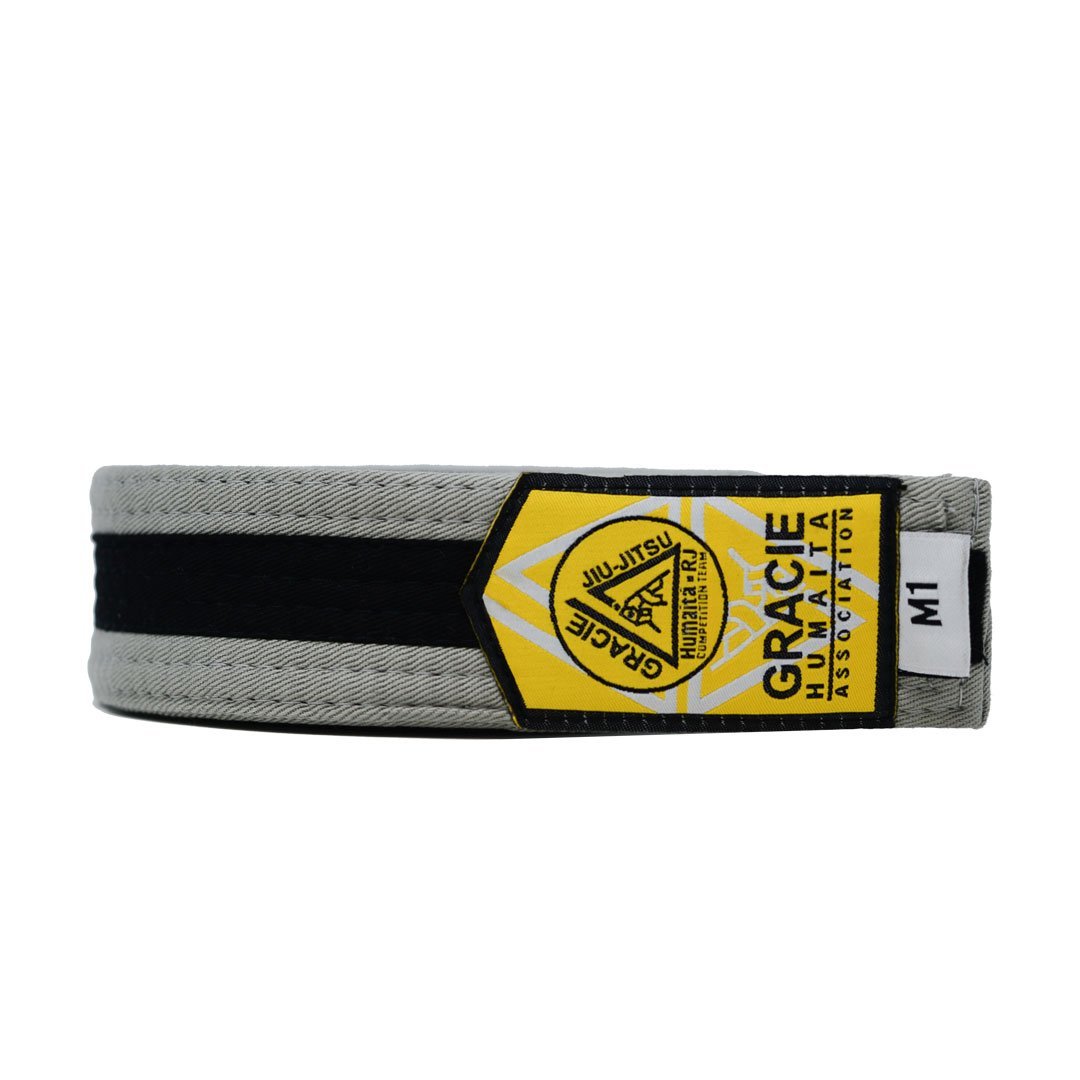 Gracie Humaita Youth Gray Belt with Black Strip