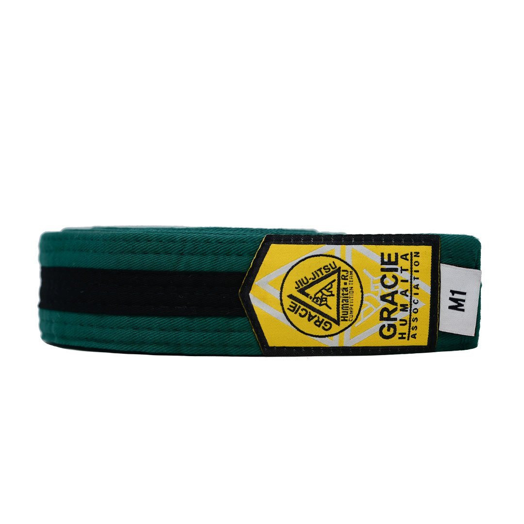 Gracie Humaita Youth Green Belt with Black Strip