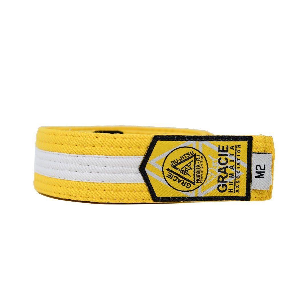 Gracie Humaita Youth Yellow Belt With White Strip