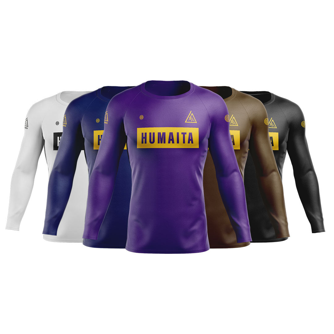 Gracie Humaita Ranked L/S Rash Guard Branded Gi