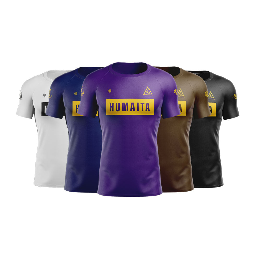 Gracie Humaita 4 Panel Short Sleeve Ranked Rash Guard