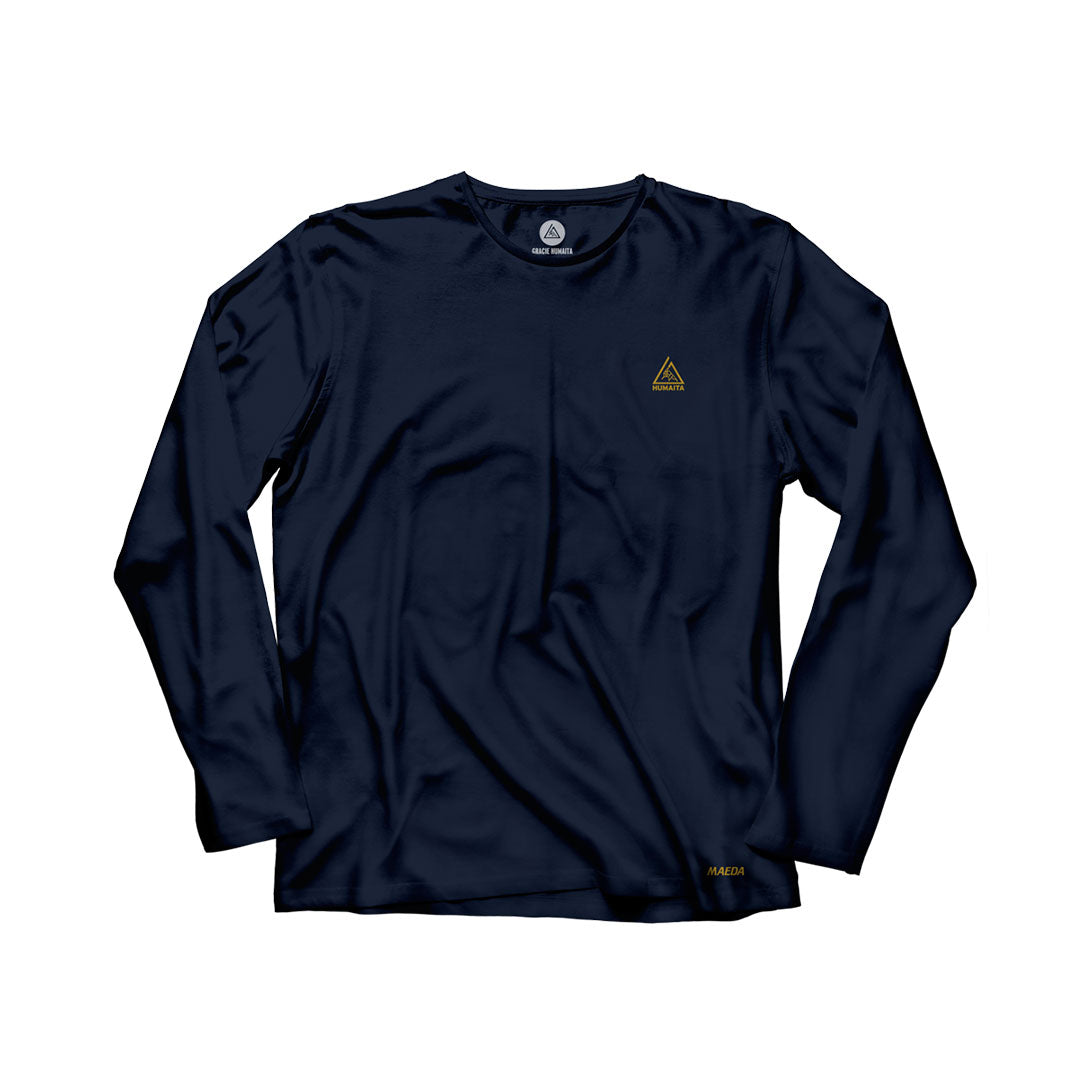Gracie Humaita Legacy Long Sleeve Blue Tee Shirt