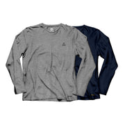 Gracie Humaita Legacy Long Sleeve Tee Shirt Gray and Blue