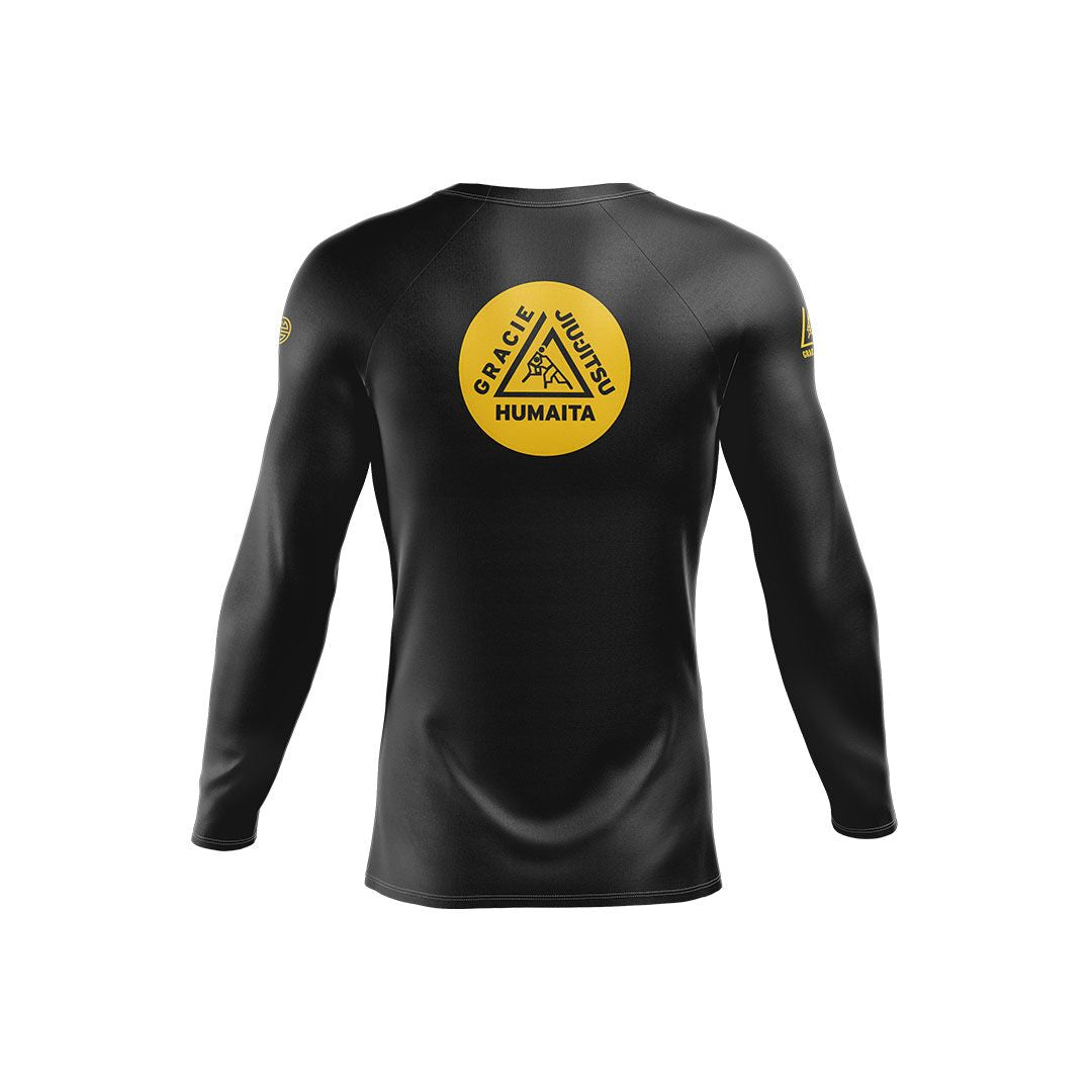 Gracie Humaita Ranked L/S Rash Guard Back View