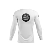 Gracie Humaita Ranked L/S Rash Guard White Belt Back View